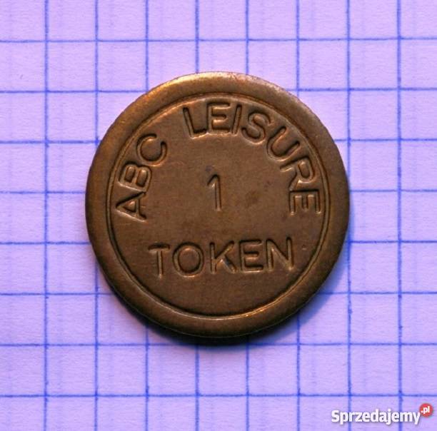 ŻETON Z NAPISEM 1 ABC LEISURE TOKEN WIELKA Piszczac