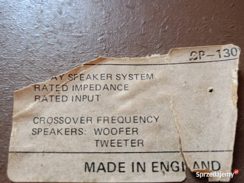 Kolumny 4 Ohmy zabytkowe Vintage Drawski Młyn