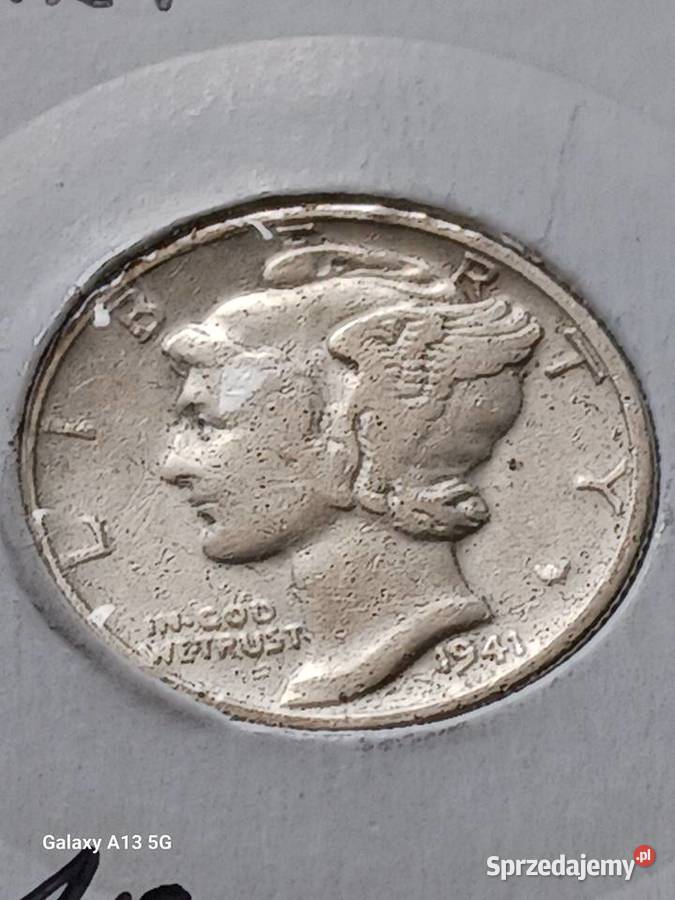 10 Centów USA 1941 r Merkury