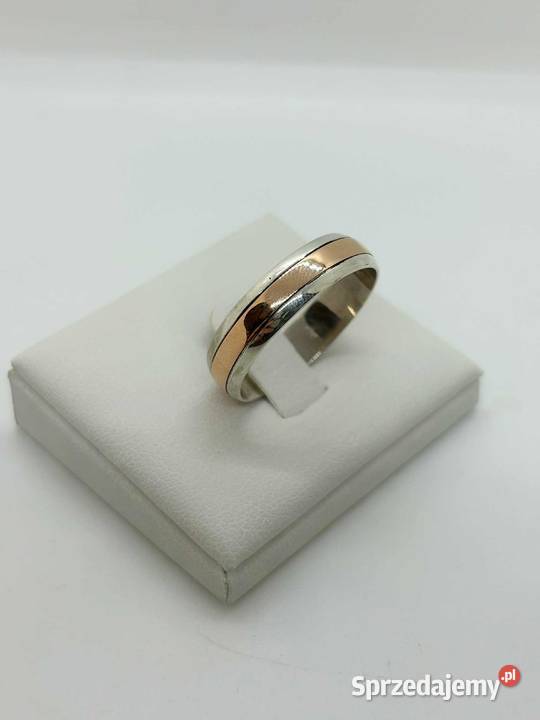 Obrączka pr 585 925 395g Rozmiar 28 złoto Elbląg