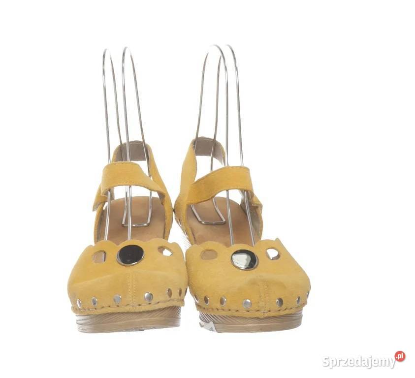41 Rieker damskie chodaki żółte zamszowe na 27cm Szczerbice