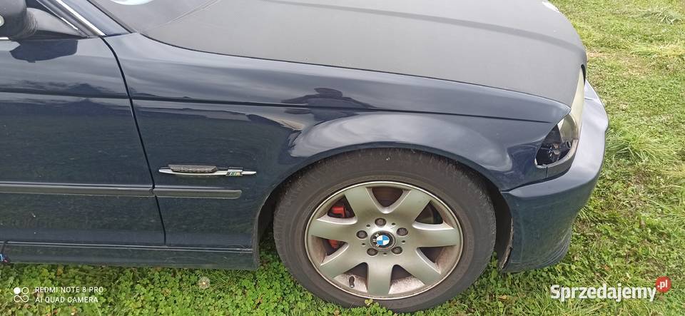 bmw e46 błotnik przedlift dunkelblau PL sedan Imielin