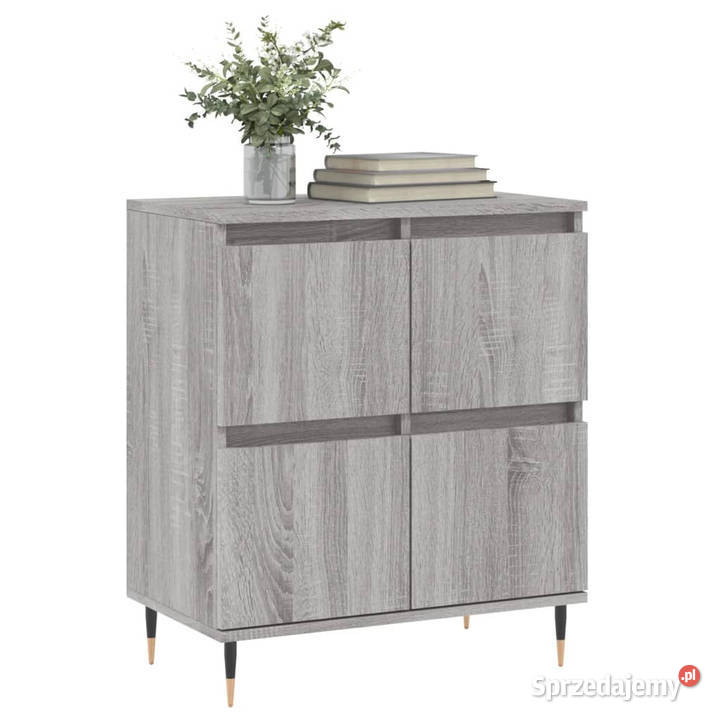 Komoda szary dąb sonoma 60x35x70 materiał