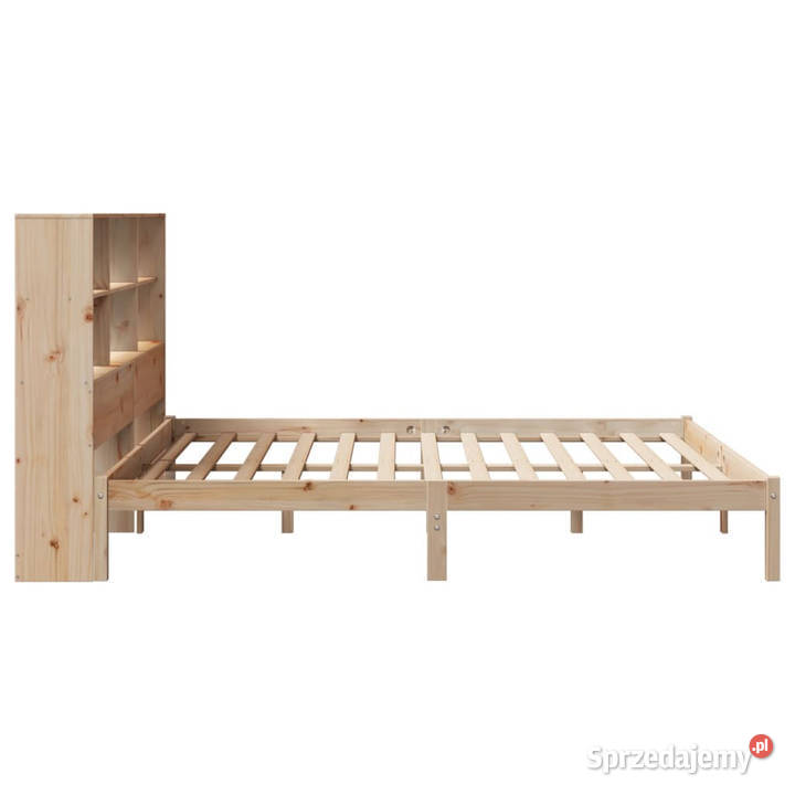 Łóżko z regałem bez materaca sosnowe 200x200 228cm Warszawa