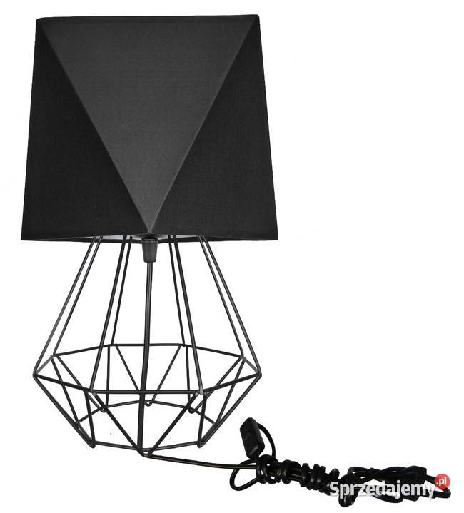 LAMPKA NOCNA Biurkowa Stołowa Abażur DIAMENT LED Sędziejowice