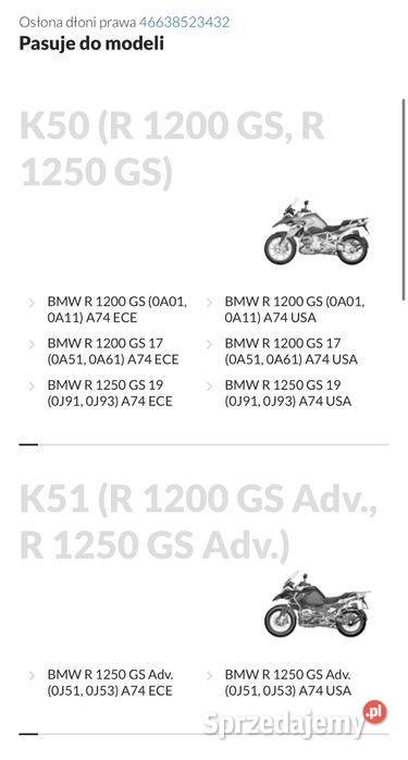Osłona dłoni handbar bmw r 1200 gs r1200gs r