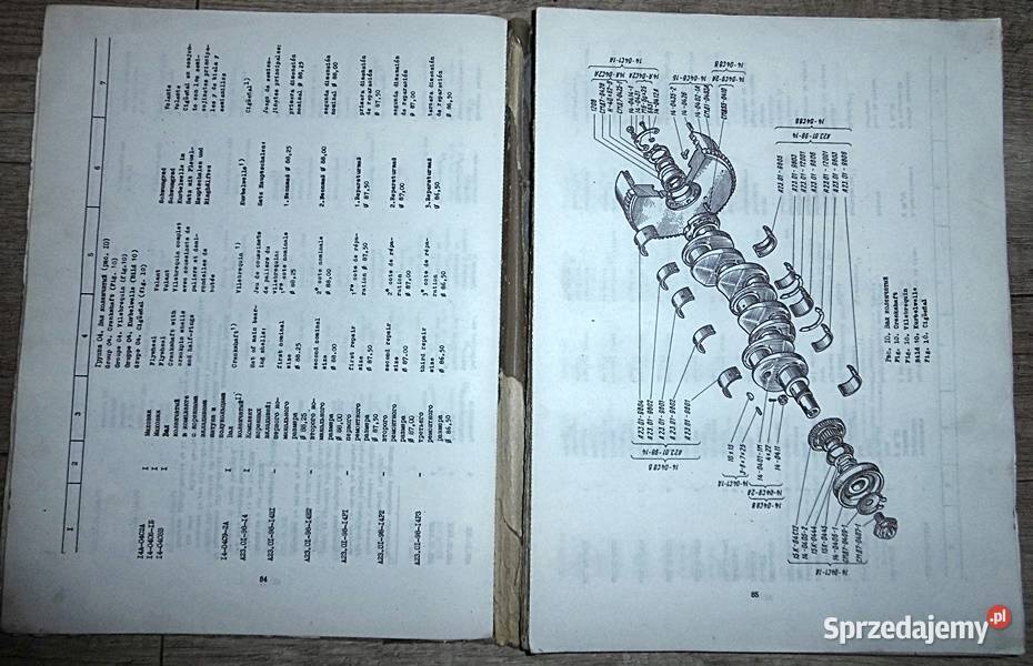 Katalog części zamiennych spycharka ciągnik DT Ostrów Wielkopolski