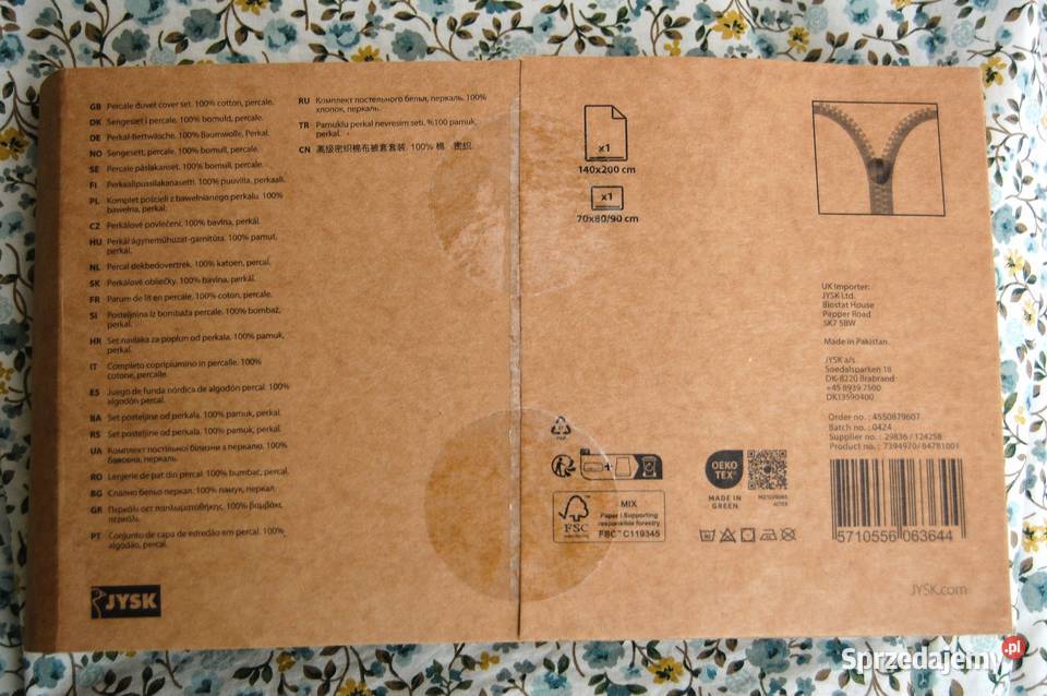 Pościel JYSK Emily komplet kołdra 140x200 Komplety pościeli Lublin