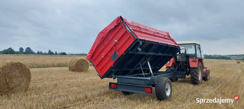 Przyczepa rolnicza jednoosiowa 3 strona remoncie TYM podlaskie Cimoszka
