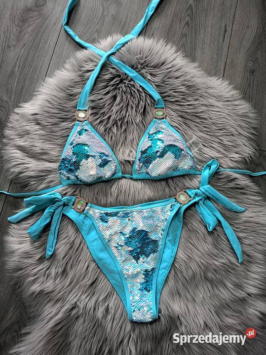 Bikini strój kąpielowy cekiny Stroje kąpielowe