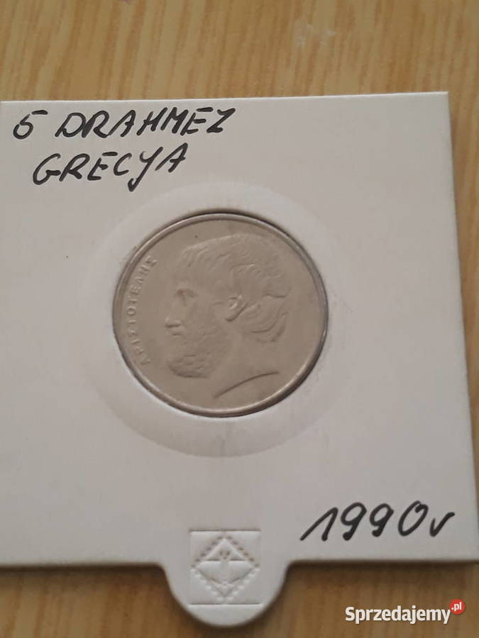 5 Drachm Grecja 1976 i 1990 r wielkopolskie Konin