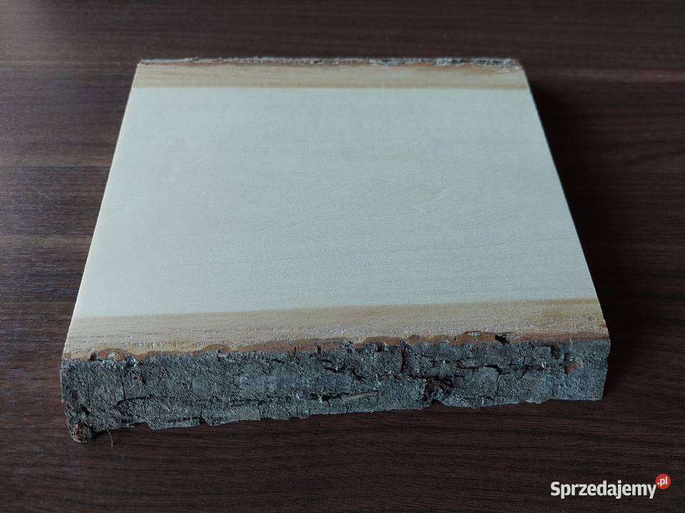 Deska lipowa z korą 20x125x25 rzeźba ikony łódzkie Łódź