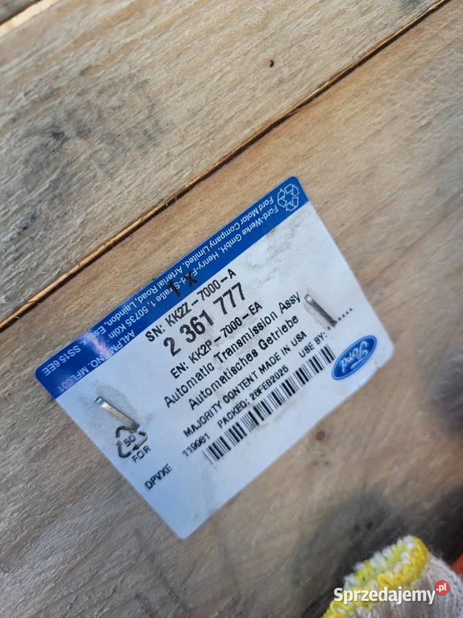 SKRZYNIA BIEGÓW FORD TRANSIT AUTOMAT 2361777 sprzedam