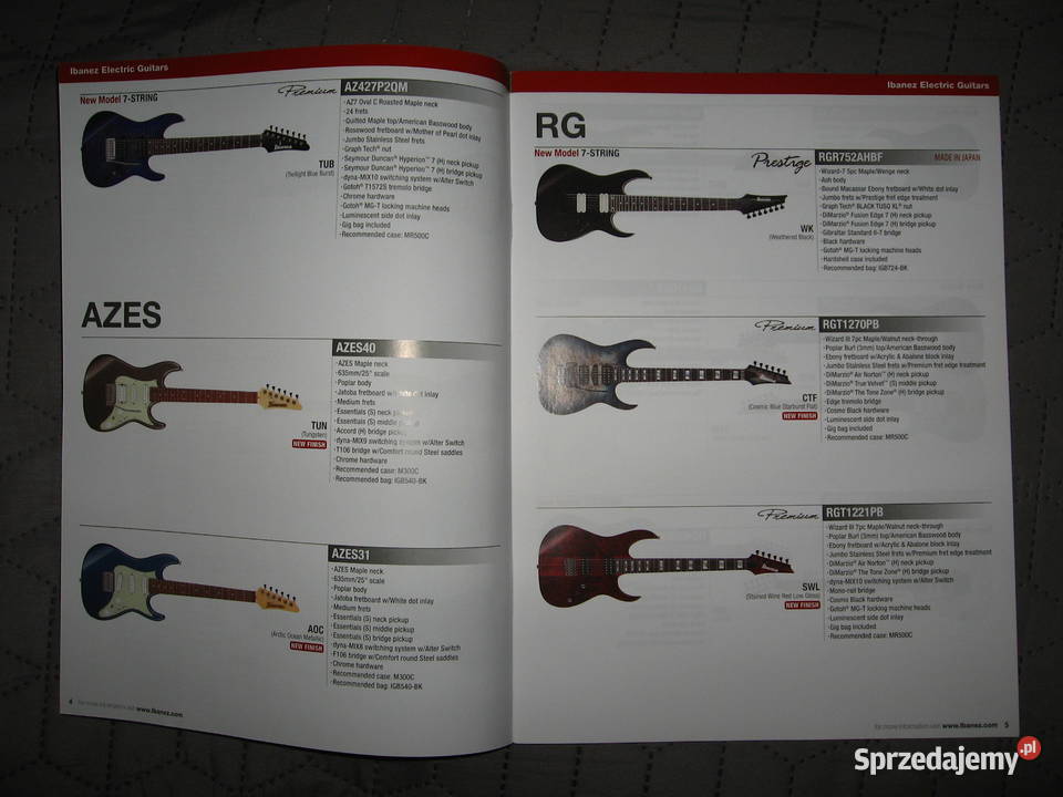 Ibanez 2024 News Catalog katalog gitar Kępice