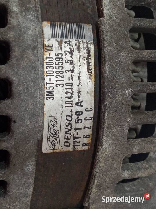 ALTERNATOR 3M5T10300YE 31285595 20 TDCI Ford Układ elektryczny silnika