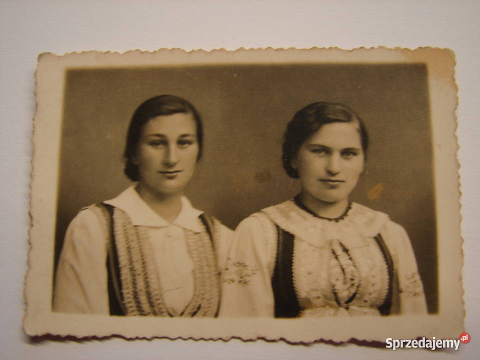 Pułtusk stara fotografia Kurpianki stroje ludowe mazowieckie Warszawa sprzedam