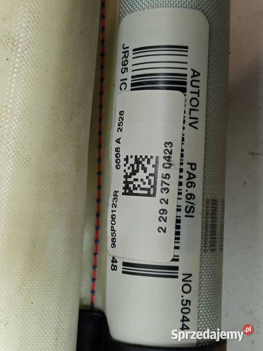 KURTYNA PRAWA LEWA KOMPLET 985P10681R 985P06123R