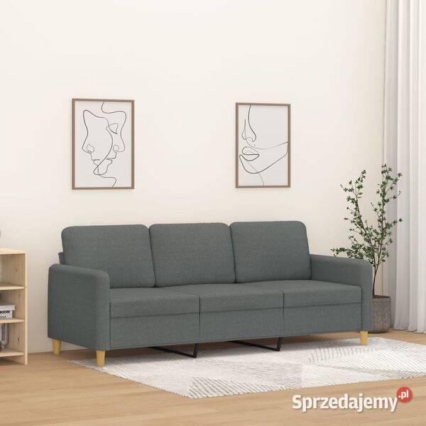 vidaXL Sofa 3osobowa ciemnoszara 180 SKU359487 Warszawa sprzedam