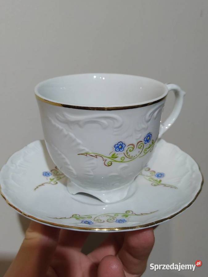 Ćmielów filiżanki podstawki stara porcelana Kraków