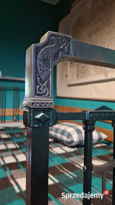 zabytkowe łóżko stalowe secesyjne ozdobne Warszawa sprzedam