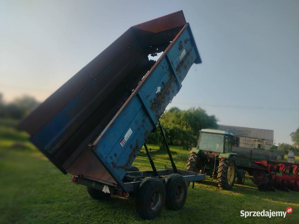 Przyczepa rolnicza tandem wywrotka na tył Sośno