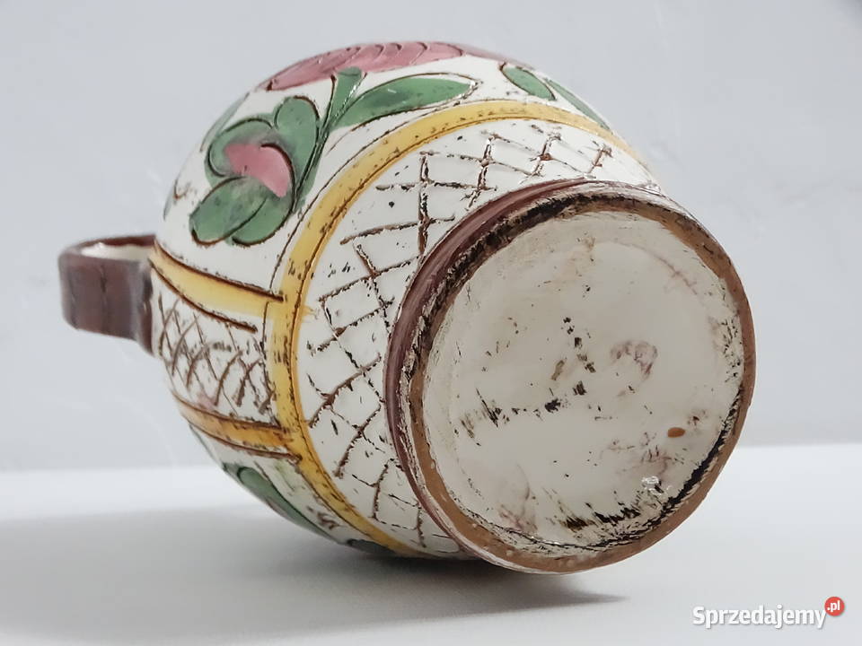 Unikatowy Wazon SGRAFFITO Ręcznie Nacinany i