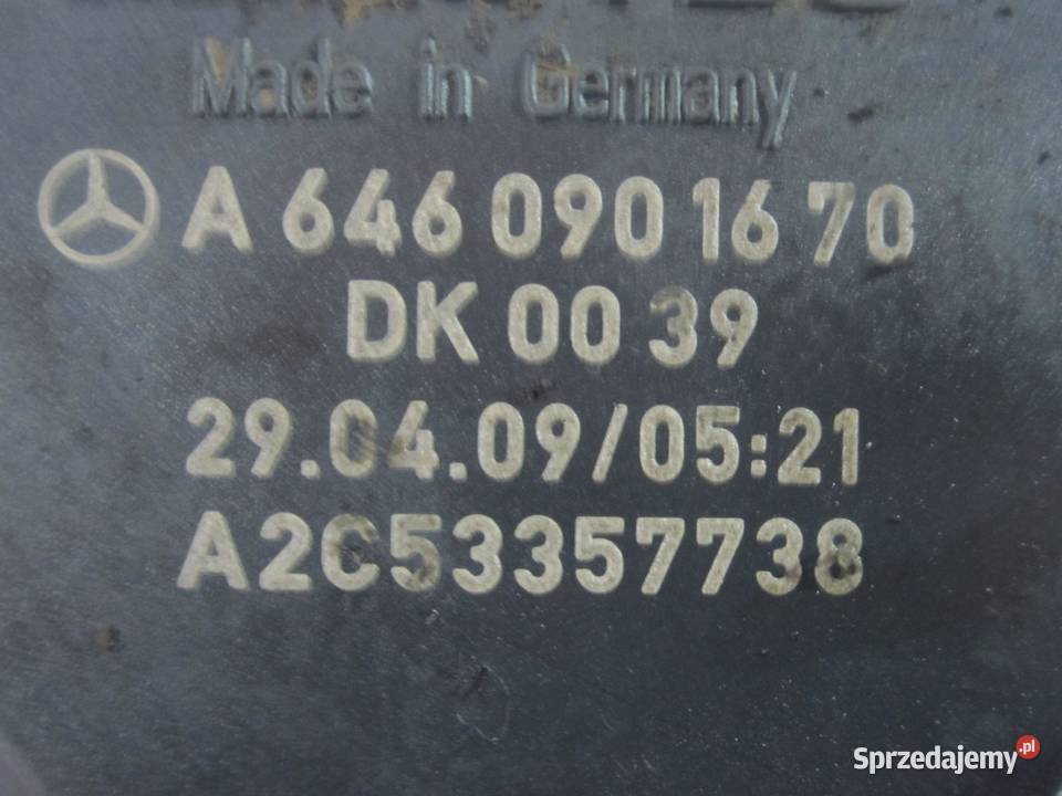SPRINTER 22 CDI 110 646985 646985 przepustnica