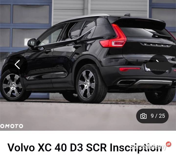 Volvo XC40 INSCRIPTION 20 D3 czerwona skóra lakier metallic Janowiec Wielkopolski