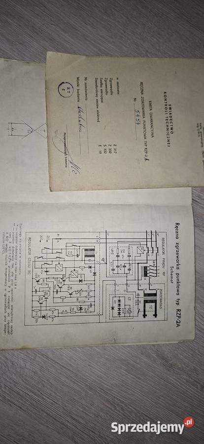 Ręczna zgrzewarka punktowa typ RZP2A do napraw Łęczyca