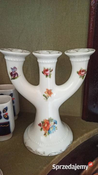 Świecznik Syg Erdmann Schlegelmilch 1861 ES Gdańsk