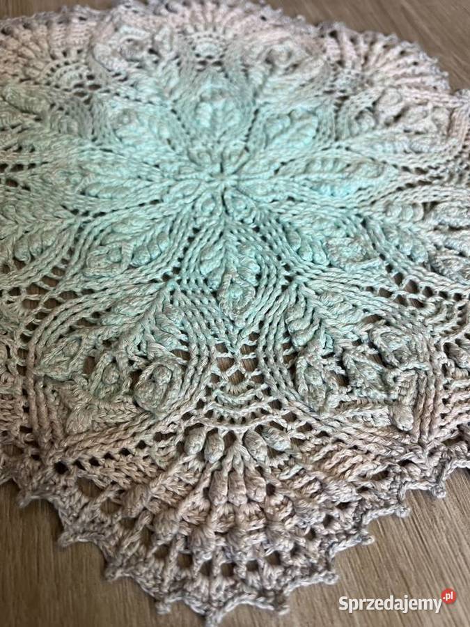 Serwetka szydełkowa reliefowa 3D mazowieckie Warszawa