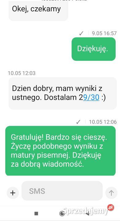 ANGIELSKI DOJEŻDŻAM MATURA EGZ ÓSMOKLASISTY mazowieckie
