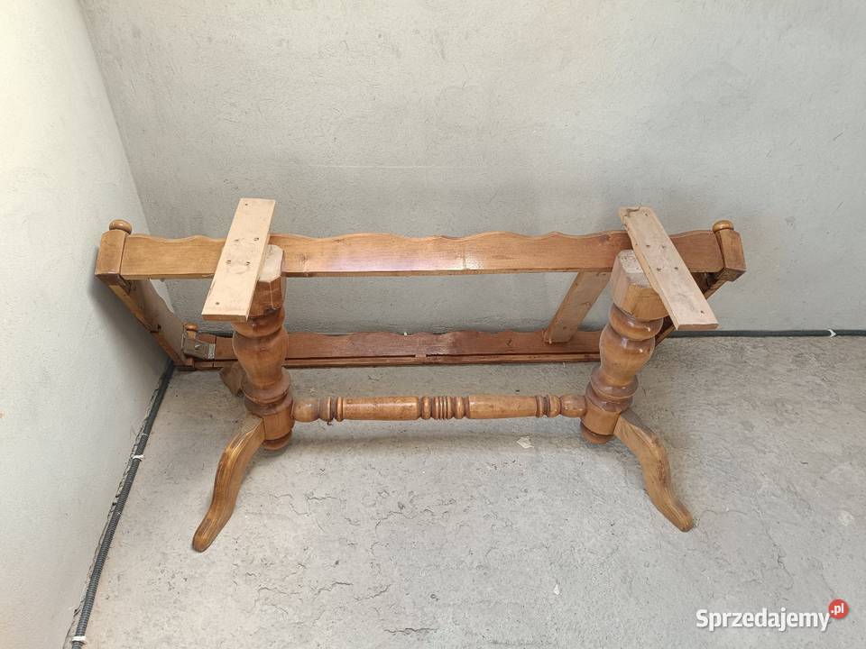 Dębowy Stary stół z 8 krzesłami SOLIDNY 85cm