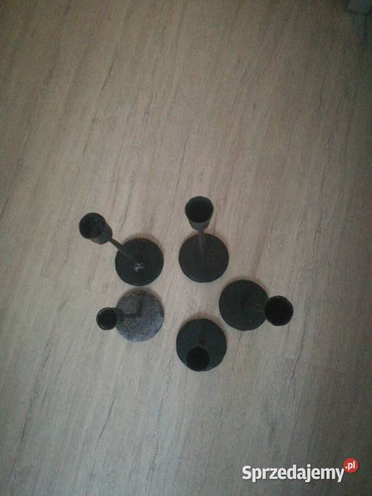 Świeczniki metalowe kute zestaw Sztuka współczesna zachodniopomorskie Choszczno