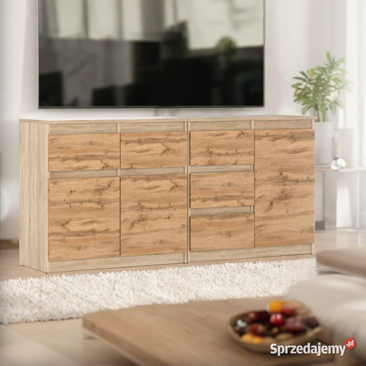 Komoda 160 Szafka Z 5 Szufladami Pojemna Salon 75cm Elbląg