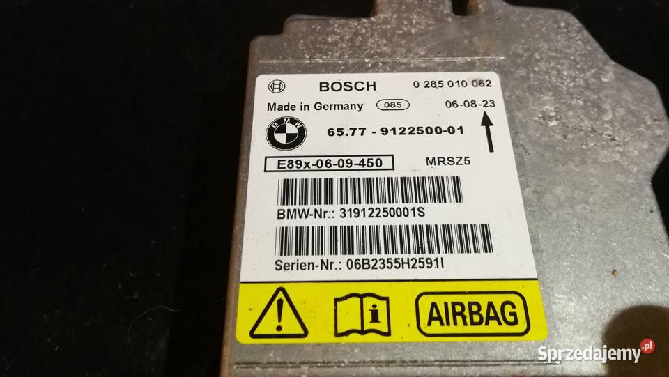 Sterownik poduszki powietrznej 9122500 Wyposażenie wnętrza podkarpackie Dębica