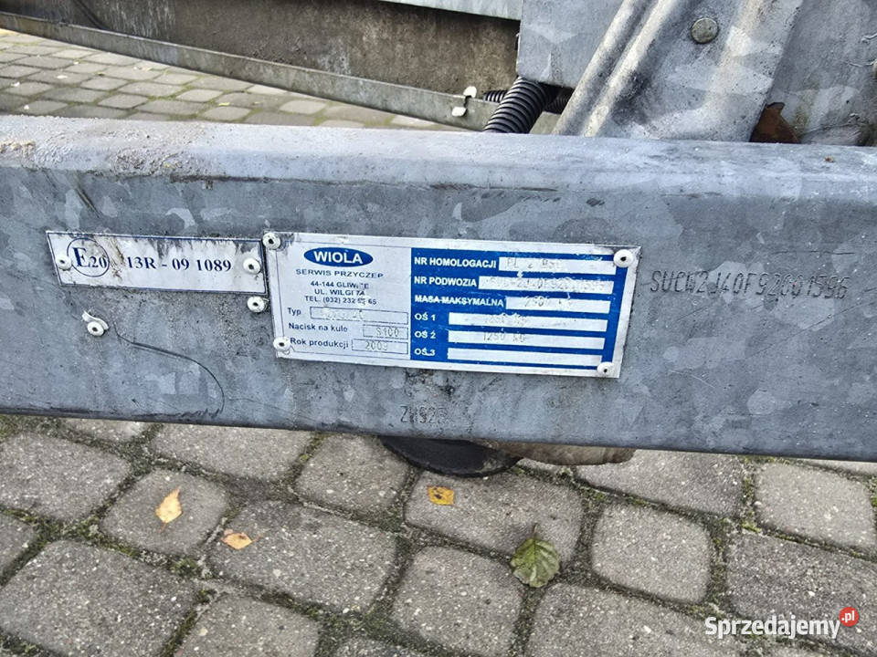 do przewozu samochodów Wiola Przyczepka do Skępe