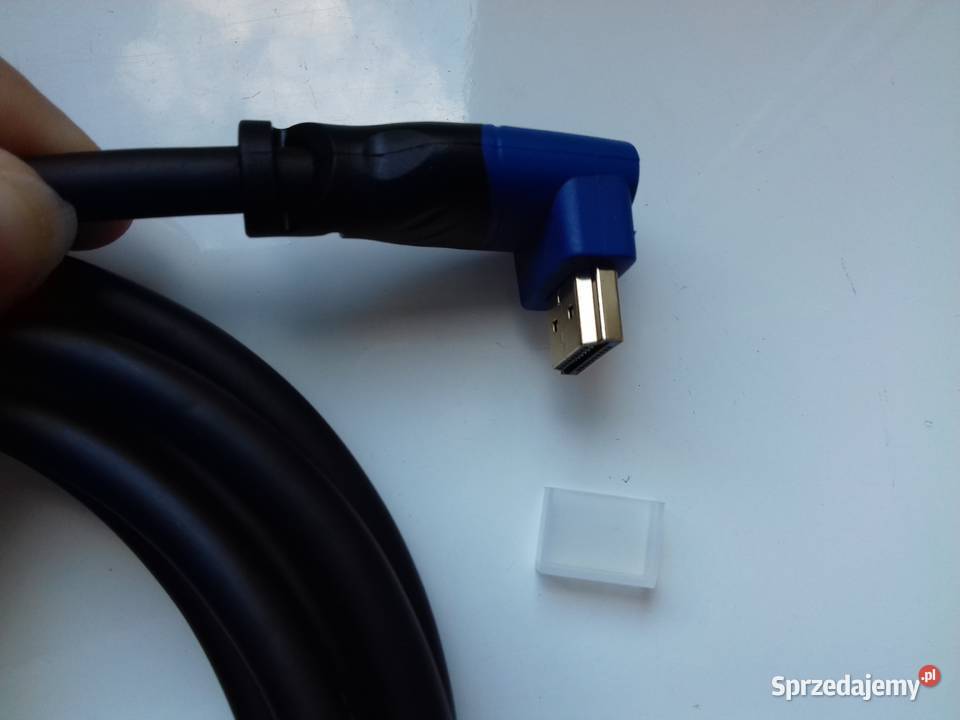 Kabel deleyCON HDMIHDMI 3m kąt 90 HDMI20a 14a 4K kable, taśmy, przedłużacze