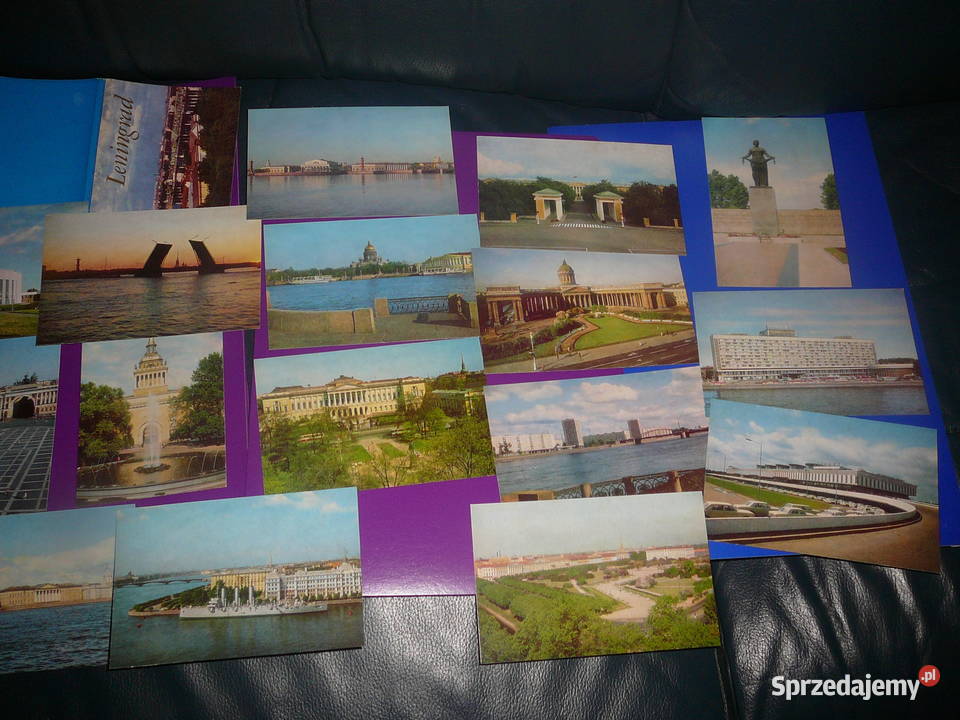 Pocztówki Leningrad 1979 r zestaw 16 Wrocław