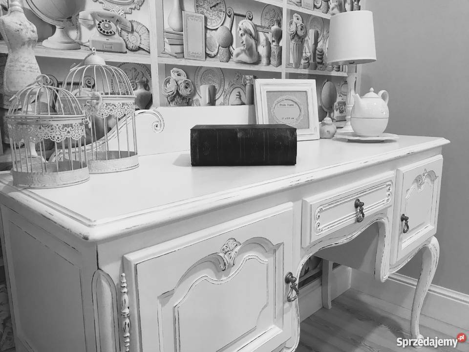 Biurko księżniczki białe Ludwik shabby chic Meble wielkopolskie sprzedam