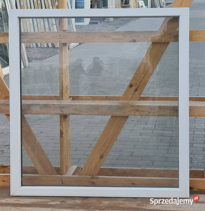 OKNA KacprzaK Witryna 108X128 FIX Używany PCV mazowieckie Siedlce