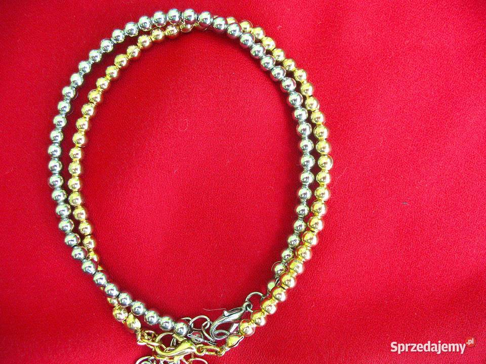 Bransoletka z koralików metalowych sztuk 2 Siedlce