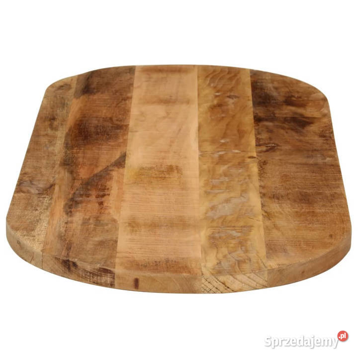 Blat stołu 100x50x38 owalny surowe drewno mango Warszawa