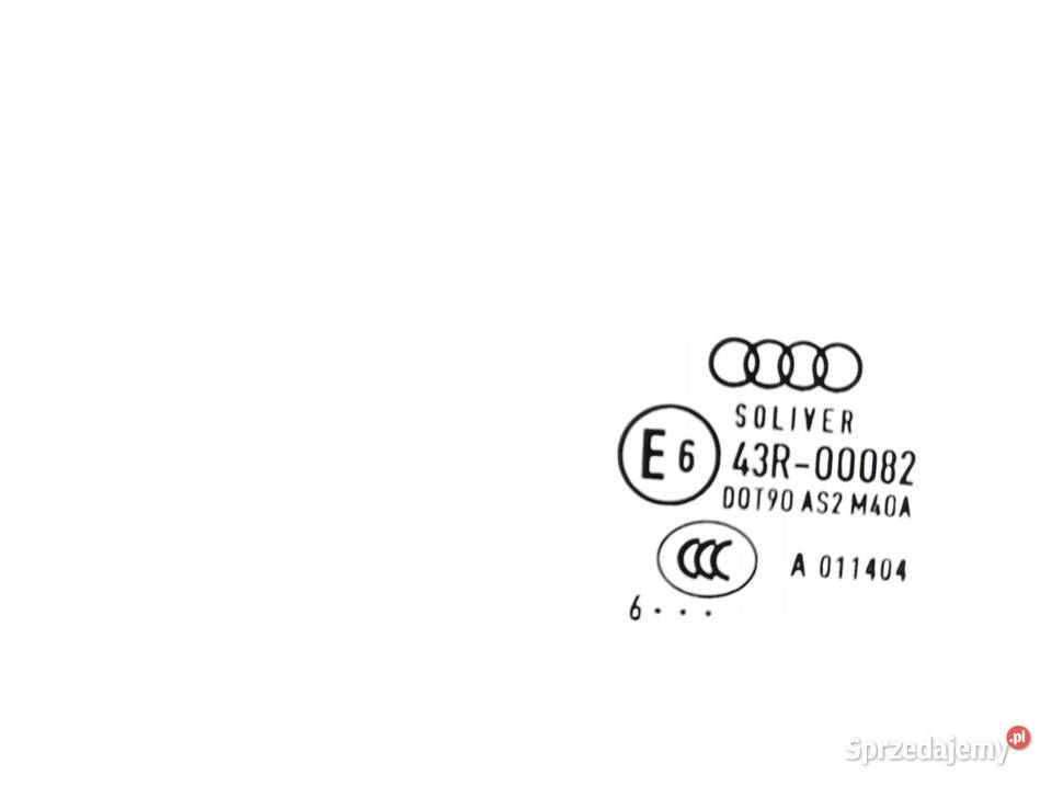 SZYBA DRZWI PRAWY TYŁ 6 5D HB Audi A5 I 2007 sprzedam