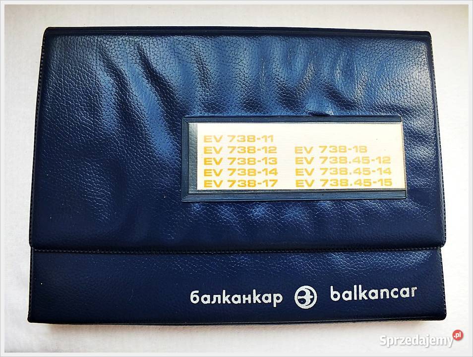 Katalog części wózek widłowy EV738 Balkancar Żary sprzedam