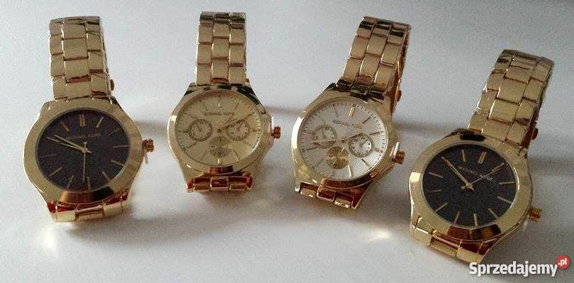 Michael Kors czarna tarcza złota tarcza na rękę Leśnice