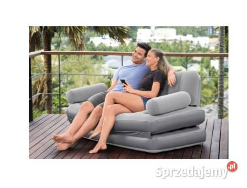 SOFA ŁÓŻKO MATERAC DMUCHANY z pompką 152x188x64 Wrocław sprzedam