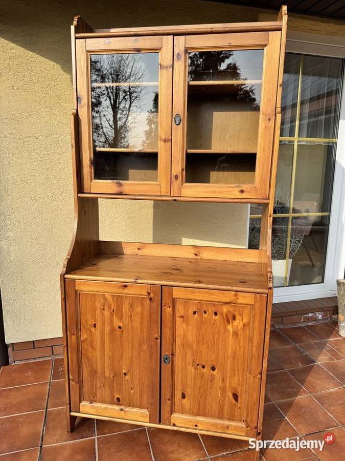Kredens Ikea leksvik drewniany półki szafka Garwolin