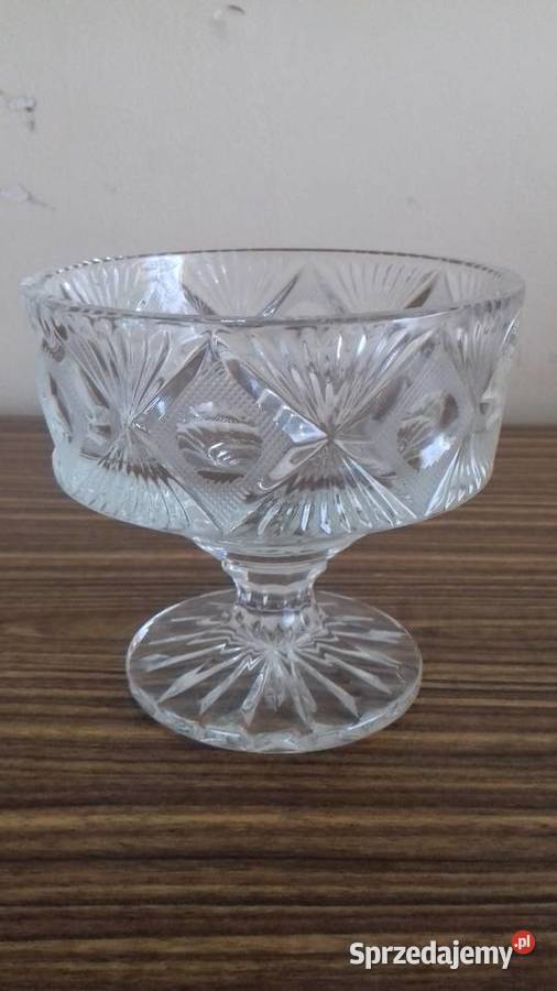 Cukiernica szklana na nóżce Vintage do Kraków