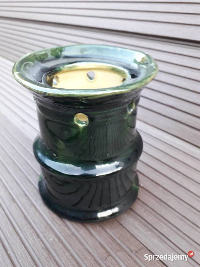 Zielony ceramiczny kominek zapachowy mazowieckie